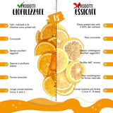 Frische gefriergetrocknete Orangen in halben Scheiben – kalt dehydrierte Orangen für professionelle Cocktails frische gefriergetrocknete Früchte Trockenfrüchte für Cocktails – 1-Liter-Packung ca. 70 dehydrierte Produkte von Naty Shop