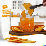 Frische gefriergetrocknete Orangen in halben Scheiben – kalt dehydrierte Orangen für professionelle Cocktails frische gefriergetrocknete Früchte Trockenfrüchte für Cocktails – 1-Liter-Packung ca. 70 dehydrierte Produkte von Naty Shop