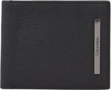 Herren-Geldbörse Calvin Klein Modern Bar Bifold Leder, Schwarz (Ck Black), Einheitsgröße Herren-Geldbörse Naty Shop Default Title