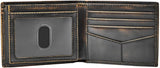 Fossil Wade Bifold-Geldbörse aus Leder für Herren, 11,43 cm L x 1,905 cm B x 8,89 cm H, Herren-Geldbörse Naty Shop
