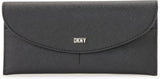 DKNY Phoenix Flap Wallet Damen Naty Shop Geldbörse Schwarz/Silber Einheitsgröße