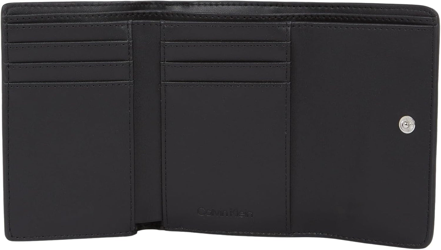 Damenbrieftasche Calvin Klein Must Small Trifold Mono Klein, schwarz (Black Mono), Einheitsgröße Damenbrieftasche Naty Shop