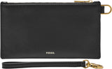 Fossile Geldbörse aus Leder oder Polyester für Damen Damenbrieftasche Naty Shop Schwarz