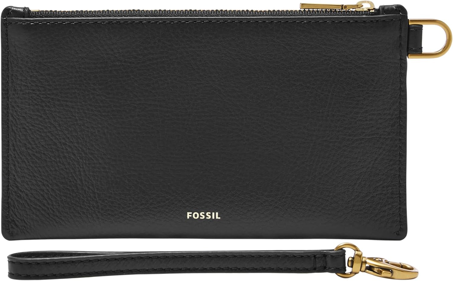 Fossile Geldbörse aus Leder oder Polyester für Damen Damenbrieftasche Naty Shop Schwarz