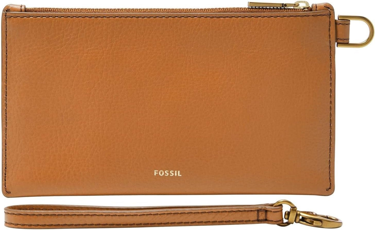 Fossile Geldbörse aus Leder oder Polyester für Damen Damenbrieftasche Naty Shop Hellbraun