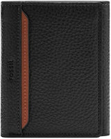 Fossil Huntington Tri-Fold Herren-Geldbörse Naty Shop Herren-Geldbörse Schwarz S