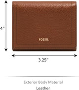 Fossil Logan Dreifach-Geldbörse für Damen, Braun Naty Shop Damen-Geldbörse