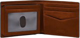Fossil Everett-Geldbörse für Herren, mittelbraunes Bifold-Leder, 11,5 cm L x 2,5 cm B x 8,9 cm H ML4397210 Herren-Geldbörse Naty Shop
