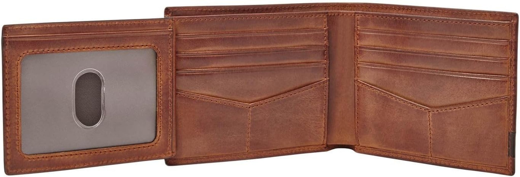 Fossil Quinn-Geldbörse für Herren – 100 % braunes Bifold-Leder, 11,5 cm L x 2 cm B x 9 cm H ML3644200 Herren-Geldbörse Naty Shop