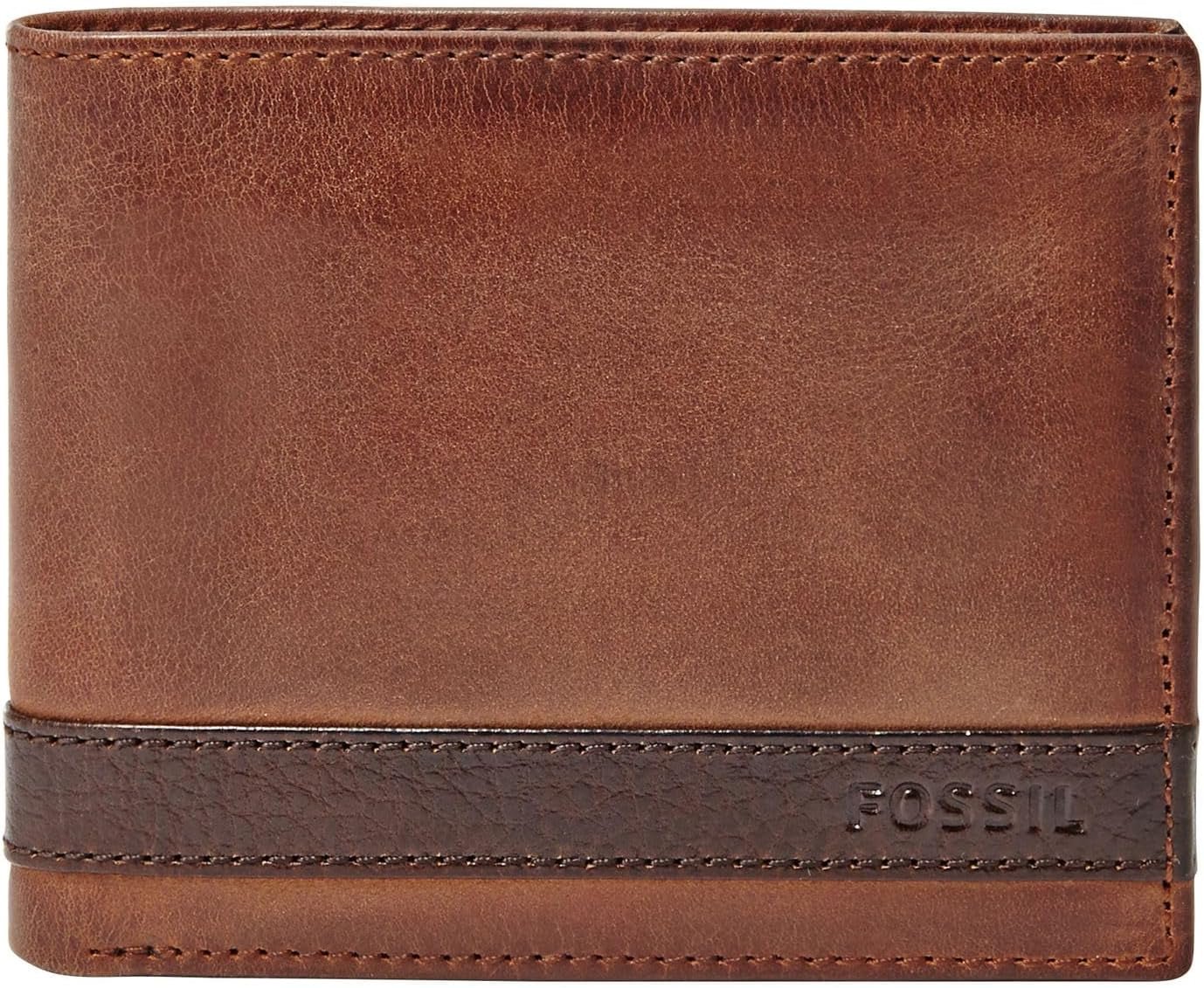 Fossil Herren-Geldbörse Quinn – 100 % braunes Bifold-Leder 11,5 cm L x 2 cm B x 9 cm H ML3644200 Herren-Geldbörse Naty Shop Braun