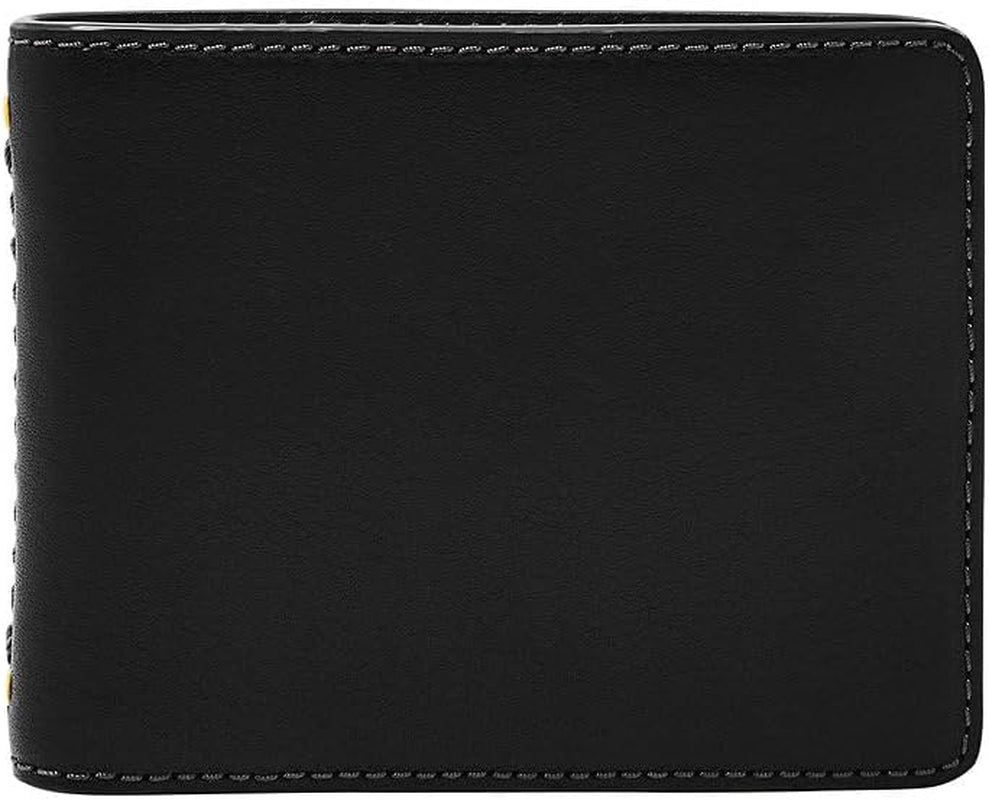 Fossil Tremont Bi-Fold Wallet Naty Shop Herren-Geldbörse Schwarz