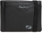 Pepe Jeans Jacken-Geldbörse mit Gummiband, Einheitsgröße Herren-Geldbörse Naty Shop Schwarz