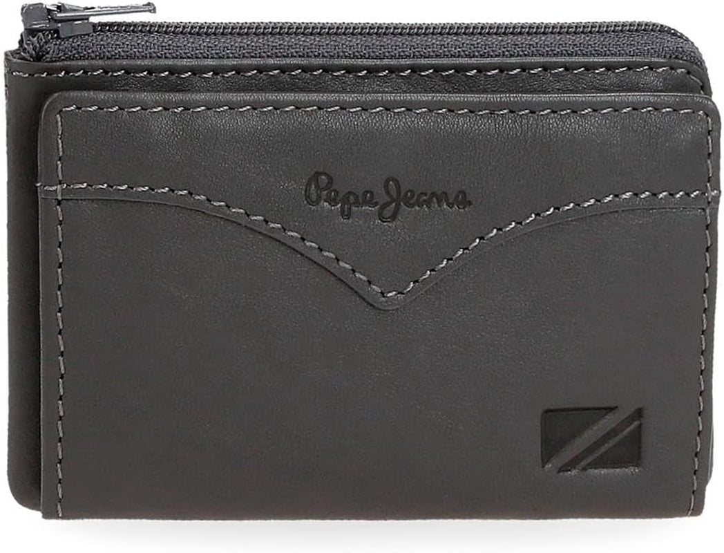 Pepe Jeans Jacken-Geldbörse mit Kartenhalter, Einheitsgröße Herren-Geldbörse Naty Shop Grau