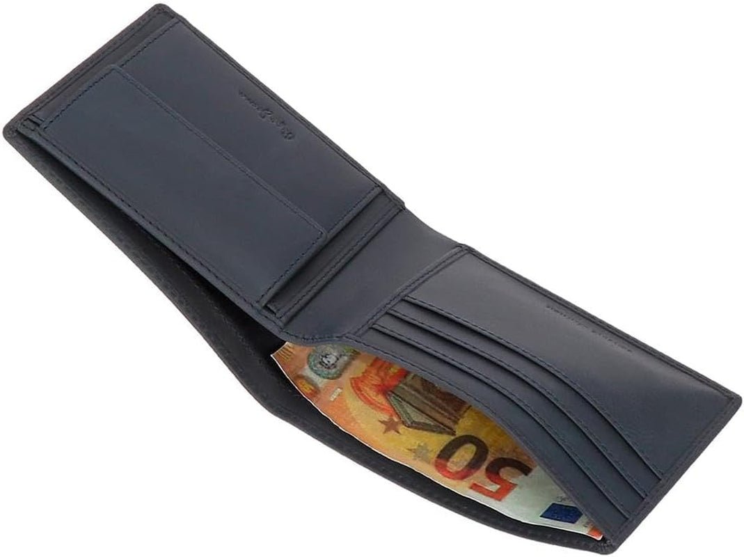 Pepe Jeans Herren-Geldbörse, Blau, 11,5 x 8 x 1 cm, Leder, RFID-geschützte Geldbörse mit Münzfach, Herren-Geldbörse, Naty Shop