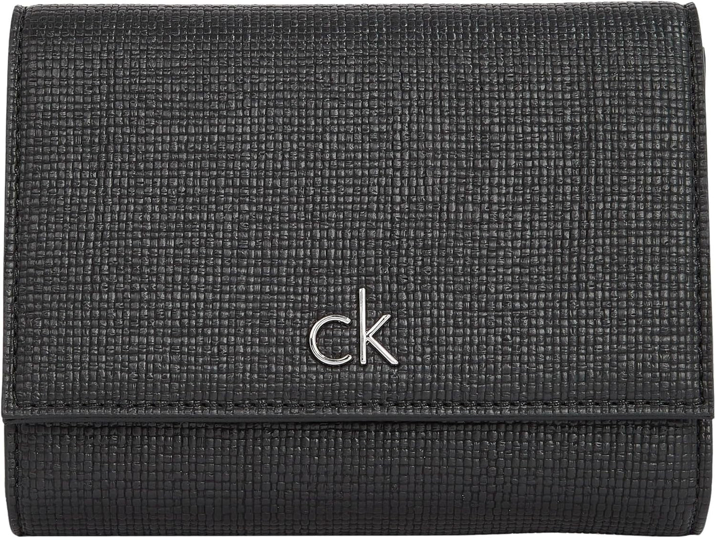 Calvin Klein Damen Daily Medium Trifold Klein Wallet, Schwarz (Ck Black), Lebensgroße Damenbrieftasche Naty Shop Default Title