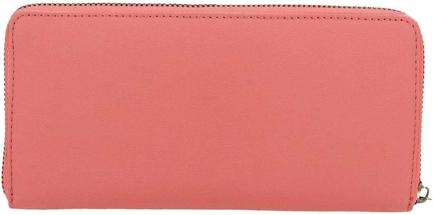 Pepe Jeans Corin Geldbörse mit Kartenfach, Pink, 19,5 x 10 x 2 cm, Polyester und PU von Joumma Bags, Rosa, Einheitsgröße, Geldbörse mit Kartenfächern Damen Geldbörse Naty Shop