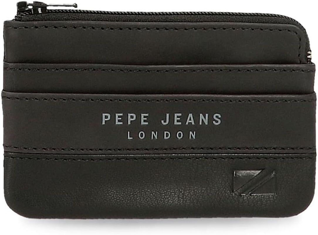 Pepe Jeans Kingdom Geldbörse, einzigartige Damen Geldbörse Naty Shop Schwarz / Weiß