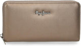 Pepe Jeans Ruby Portemonnaie, Geldbeutel, Portemonnaie, aus Polyester mit Kunstlederdetails. Fächer, Reißverschlüsse. Von Joumma Bags Damen-Geldbörse Naty Shop Rubin Rubin-Geldbörse