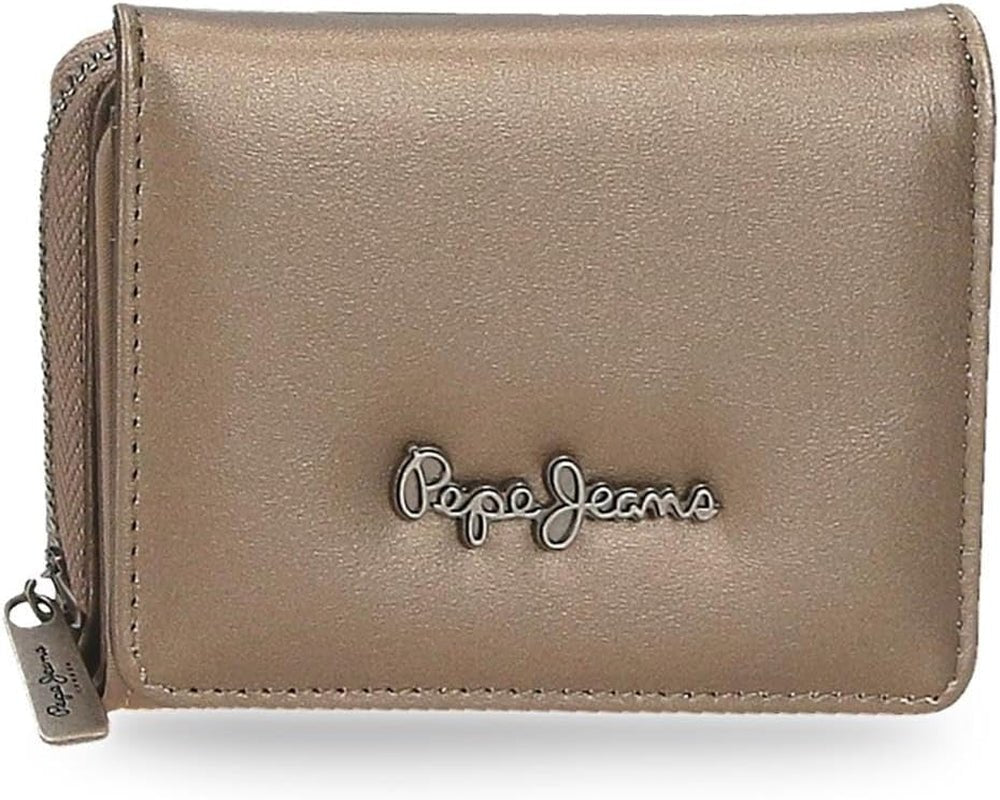 Pepe Jeans Ruby Portemonnaie, Geldbeutel, Portemonnaie, aus Polyester mit Kunstlederdetails. Fächer, Reißverschlüsse. Von Joumma Bags Damen-Geldbörse Naty Shop Rubin-Geldbörse
