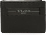 Pepe Jeans Schwarz Braun Blau Grau Checkbox Rindsleder-Geldbörsen und Geldbörsen Herren-Geldbörse Naty Shop Schwarze Checkbox-Geldbörse