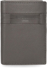 Pepe Jeans Checkbox Schwarz Braun Blau Grau Rindsleder-Geldbörsen und Geldbörsen Herren-Geldbörse Naty Shop Graue vertikale Geldbörse