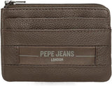 Pepe Jeans Checkbox Rindsleder-Geldbörsen und Geldbörsen Schwarz Braun Blau Grau Herren-Geldbörse Naty Shop Braune Geldbörse