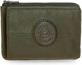 Pepe Jeans Cracker Rindsleder-Geldbörsen und Geldbörsen, Schwarz, Braun, Grün, verschiedene Größen Herren-Geldbörse Naty Shop Grüner Kartenhalter
