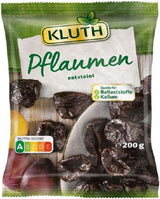 Pflaumen mit Steinen 200g – Aromatisiert, fruchtig und natürlich süß – Vegan, ungeschwefelt, entkernt und ohne Zuckerzusatz – Nutri-Score A (1 x 200g) Dehydrierte Produkte Naty Shop Standardtitel
