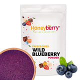 Gefriergetrocknetes Wildblaubeerpulver 100g - Gefriergetrocknetes Fruchtpulver - Gefriergetrocknetes Blaubeerpulver zum Backen, Smoothie und Müsli - Natürliches Blaubeerpulver ohne Zusatzstoffe Dehydrierte Produkte Mein Shop 100G