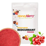 Gefriergetrocknetes Johannisbeerpulver 100g - Gefriergetrocknetes Fruchtpulver - Johannisbeerpulver für Smoothies und Backen - Natürliches Beerenpulver ohne Zusatzstoffe Dehydrierte Produkte Naty Shop 100G