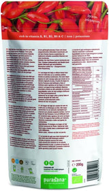 Purasana Goji-Beerenpulver aus Tibet aus kontrolliert biologischem Anbau (200g) Rohkostqualität Dehydrierte Produkte Naty Shop