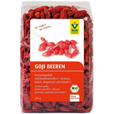 Raab Vitalfood Bio-Goji-Beeren, hohe Qualität, rückstandskontrolliert, im Labor getestet, schwefelfrei, ohne Zusatzstoffe, vegan, reich an natürlichem Eisen, Kalium, Vitamin C, Wolfsbeere, 1 Packung (250 g). Naty Shop Dehydrierte Produkte 250 Gramm