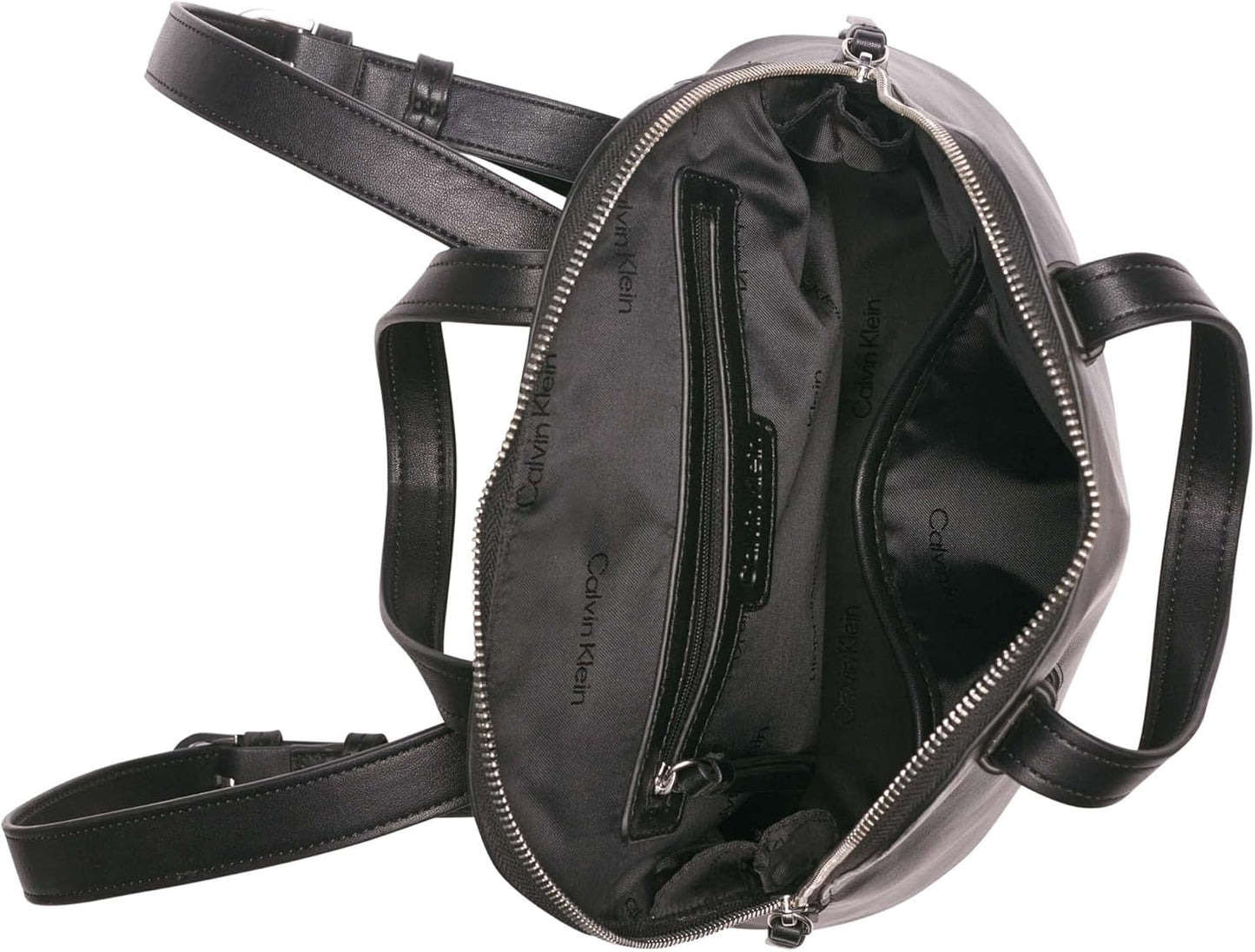 Calvin Klein Zina Zip Around Rucksack für Damen, mit Reißverschluss Damen Naty Shop Taschen