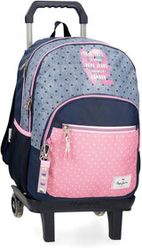 Pepe Jeans Noni Denim Rucksack Premium Rucksäcke und Schulranzen Naty Shop Rucksack 46 + Trolley