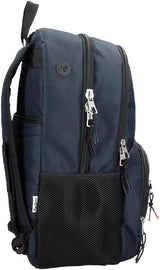 Pepe Jeans Cromwell Schulrucksack, Doppelfach, Schwarz, 33 x 46 x 15 cm, Polyester, 22,77 L, Schwarz, Einheitsgröße, Doppelfach Schulrucksack Premium Rucksäcke und Schulranzen Naty Shop