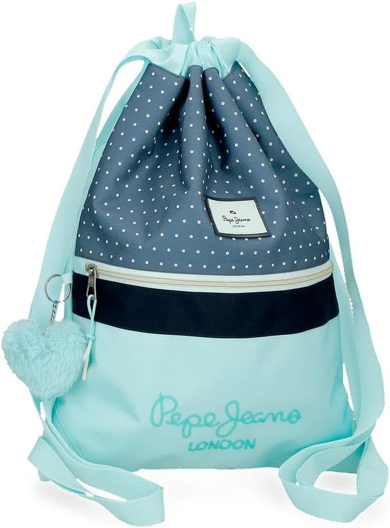 Pepe Jeans Dalma Schulrucksack. Kinderrucksack aus Polyester, breite und verstellbare verstellbare Träger, Vordertasche. Von Joumma Bags Premium-Rucksäcke und Schulranzen Naty Shop Beutel Mit Kordelzug