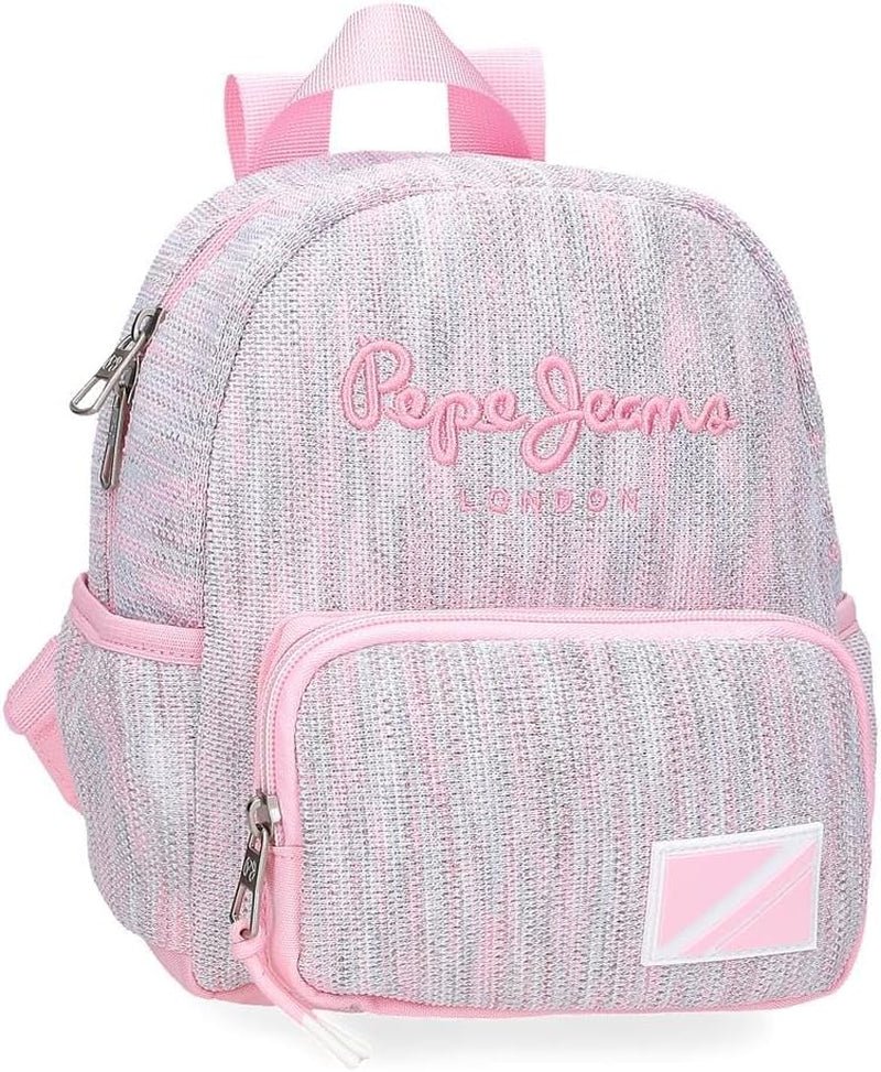 Pepe Jeans Miri Schulrucksack, Pink, 31 x 44 x 17,5 cm, Polyester, 22,79 l, Pink, Schulrucksack Premium Rucksäcke und Schulranzen Naty Shop Freizeit-Rucksack