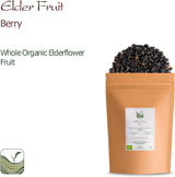 Bio-Schwarzer Holunder - ganze Sambucus-Beeren - Holunder Dehydrierte Produkte Naty Shop