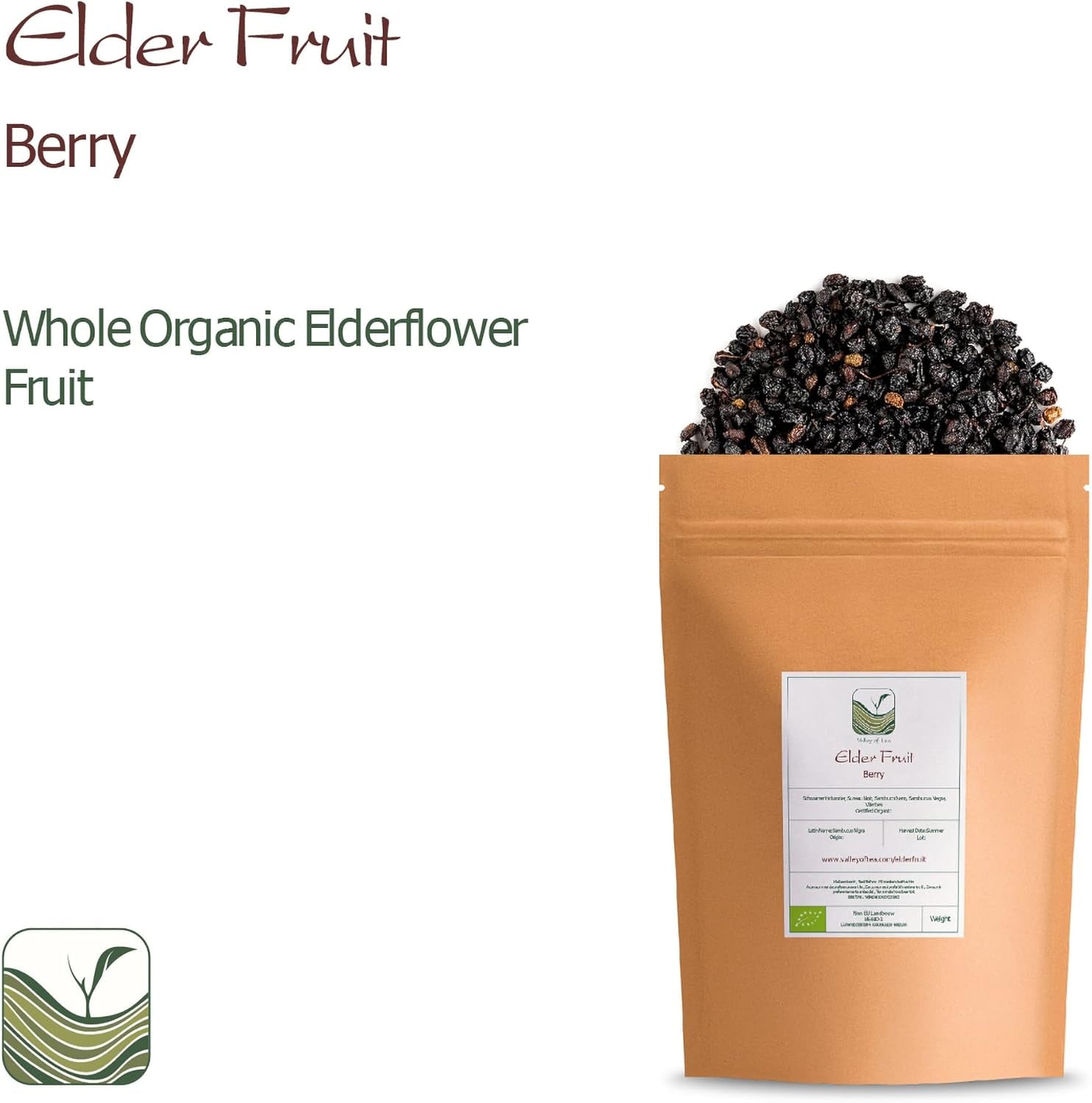 Bio-Schwarzer Holunder - ganze Sambucus-Beeren - Holunder Dehydrierte Produkte Naty Shop