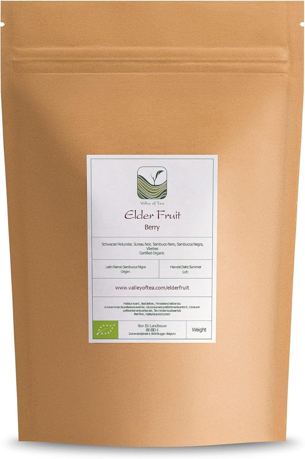 Bio-Schwarzer Holunder - ganze Sambucus-Beeren - Holunder Dehydrierte Produkte Naty Shop