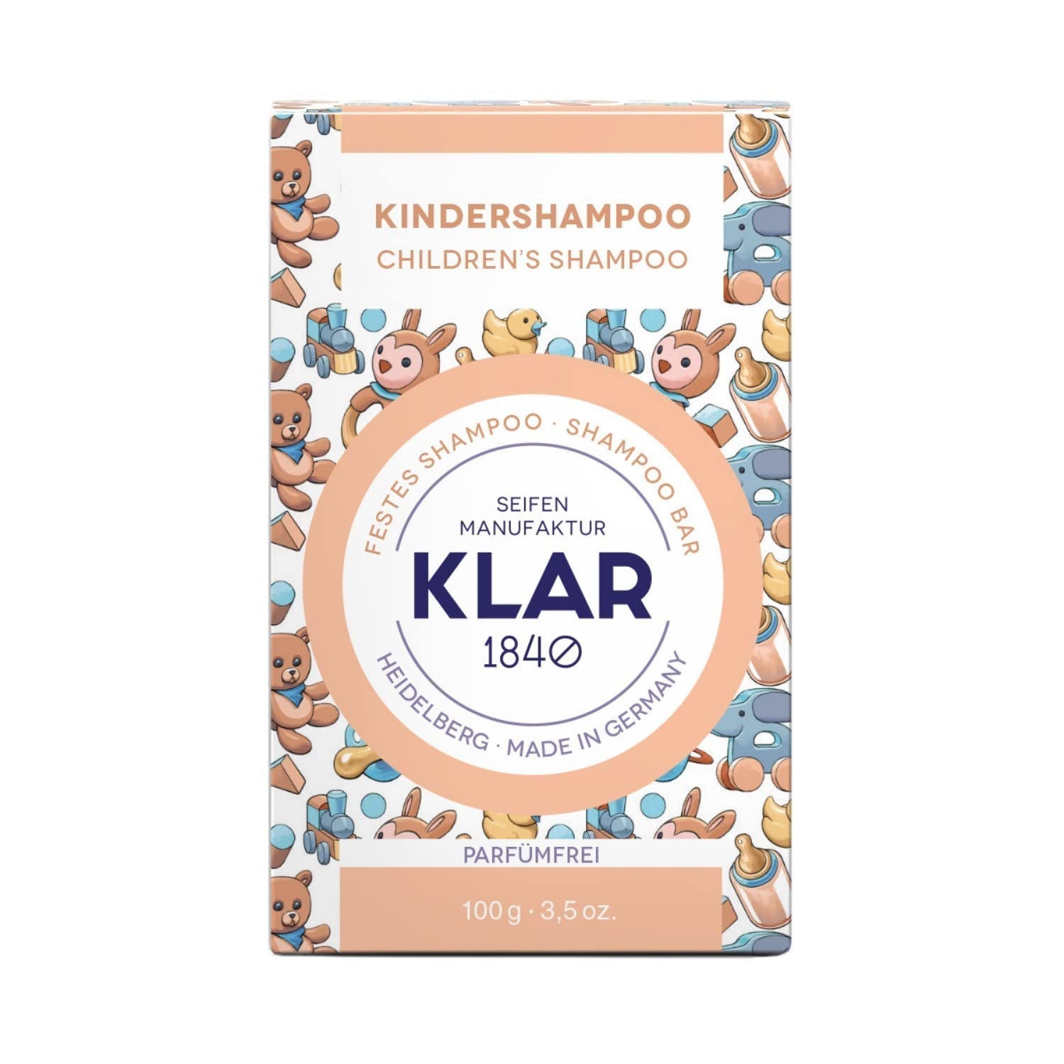 Klar's festes Shampoo für Kinder ohne Duft 100g Kinder - Bad und Hautpflege Naty Shop Standardtitel
