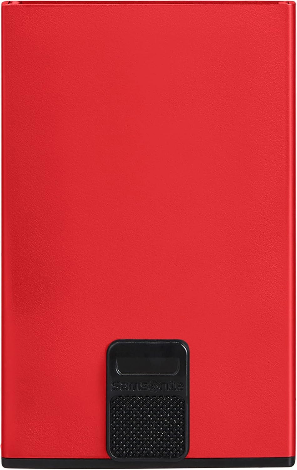 Samsonite Alu Fit SLG - Kartentasche, 10,2 cm, Rot (Rot) Herren-Geldbörse Naty Shop