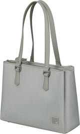 Samsonite Essentially Karissa - Umhängetasche mit 3 Fächern, 34 cm, Schwarz (black) Taschen Damen Naty Shop Grey (Dove Grey)