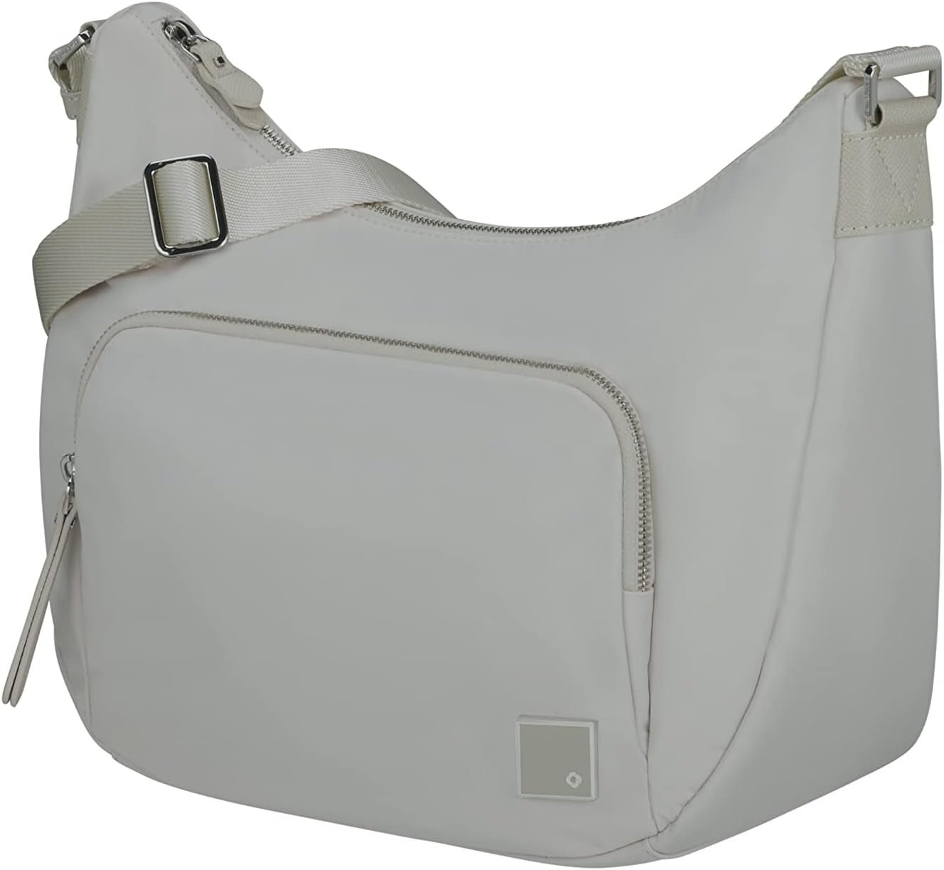 Samsonite Essentially Karissa - Umhängetasche M, 36 cm, schwarz (Black) Taschen Damen Naty Shop Grey (Dove Grey) Umhängetasche M