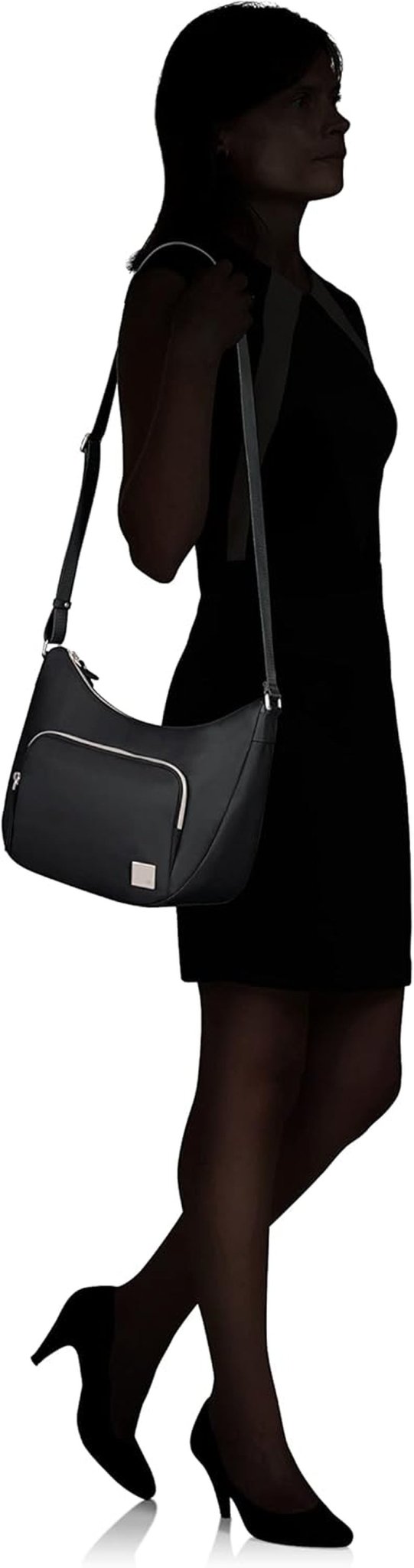 Samsonite Essentially Karissa - Umhängetasche M, 36 cm, schwarz (Schwarz) Damentaschen Naty Shop