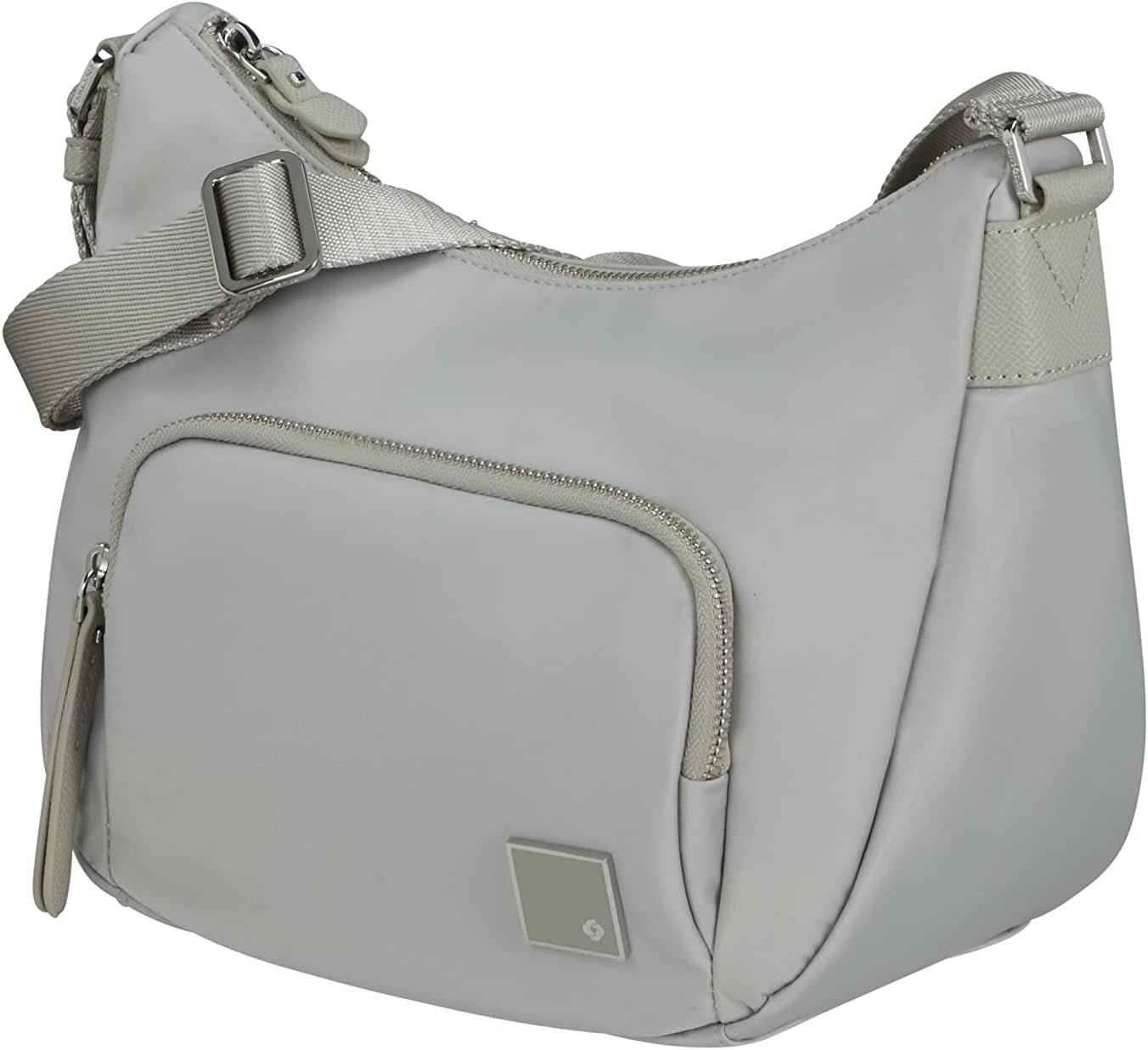 Samsonite Essentially Karissa - Umhängetasche M, 36 cm, schwarz (Black) Taschen Damen Naty Shop Grey (Dove Grey) Umhängetasche S