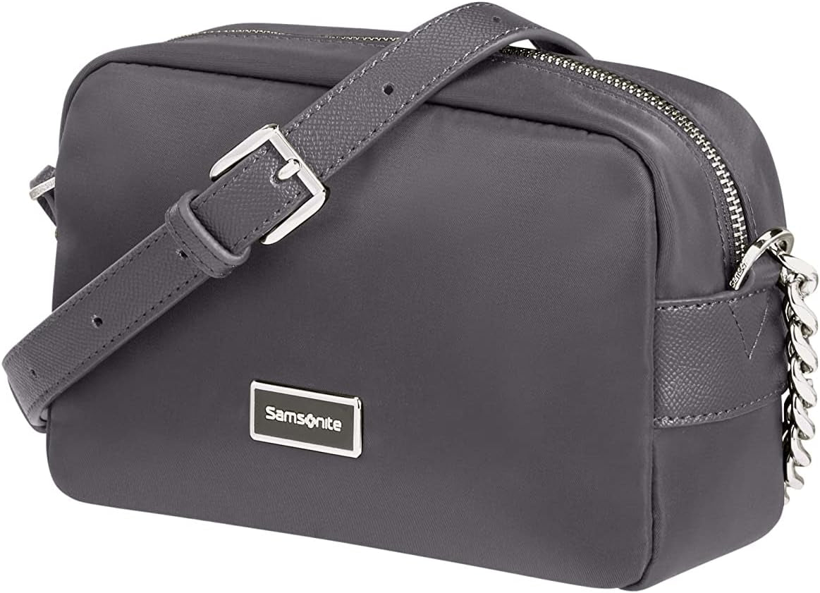 Samsonite Damen Karissa 2.0 - Umhängetasche Messenger Bag (1 Pack) Damentaschen Naty Shop Grau (Eco Dark Grey) Xs (21 cm)