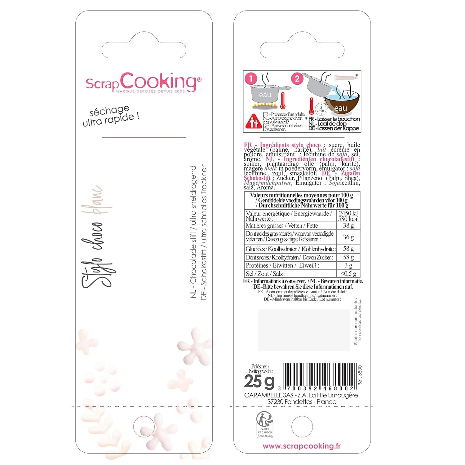 ScrapCooking – Lebensmittelfarbe, verschiedene Farben, Tube zum Schreiben, 25 Gramm Naty Shop Zuckerpaste