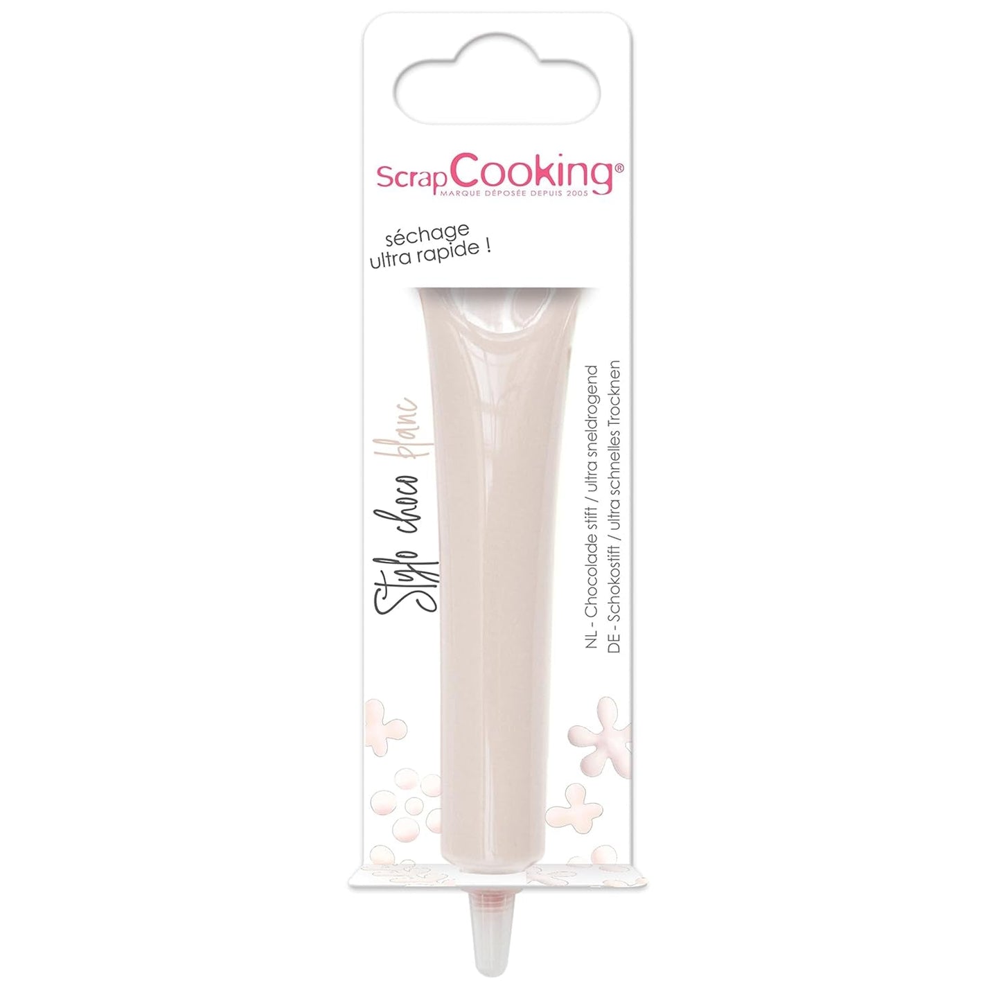 ScrapCooking – Lebensmittelfarbe, verschiedene Farben, in Tube zum Schreiben, 25 Gramm Naty Shop Weiße Zuckerpaste 25G
