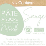 ScrapCooking - Pâte à Sucre Vert Sauge 250g - Colorant d'Origine Naturelle - Sans Gluten, Sans Huile de Palme - Pour Gâteaux, Pâtisseries Anniversaire - Vert Pastel - Fabrikie en France - 7621 Zuckerpaste Naty Shop